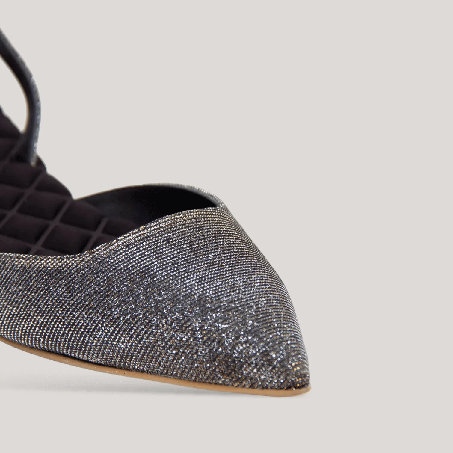 JACKIE | Metallic Slingback Flats sold by ALLTRUEIST KNITWEAR product image thumbnail 3