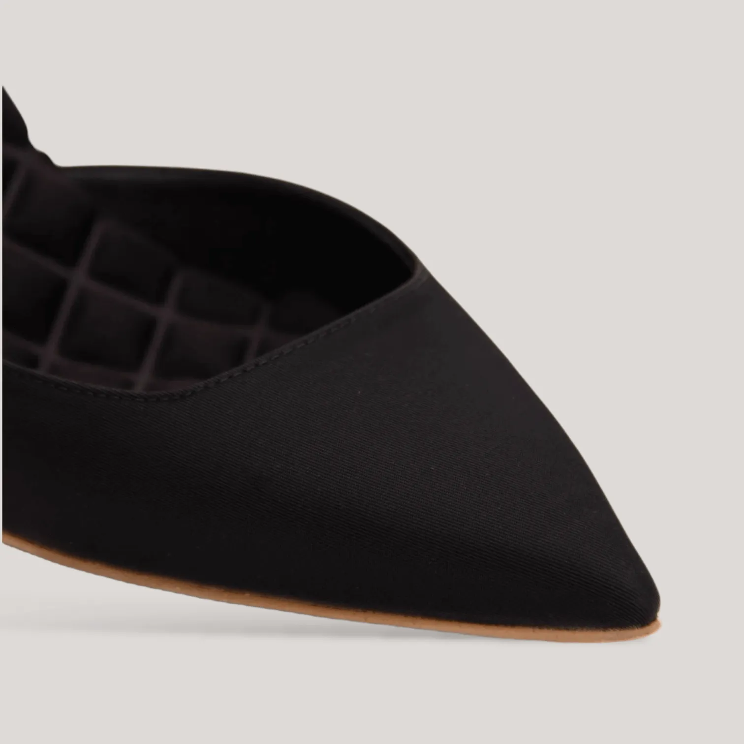 GABRIELLA | Black - Satin Slingback Pumps sold by ALLTRUEIST KNITWEAR product image thumbnail 4
