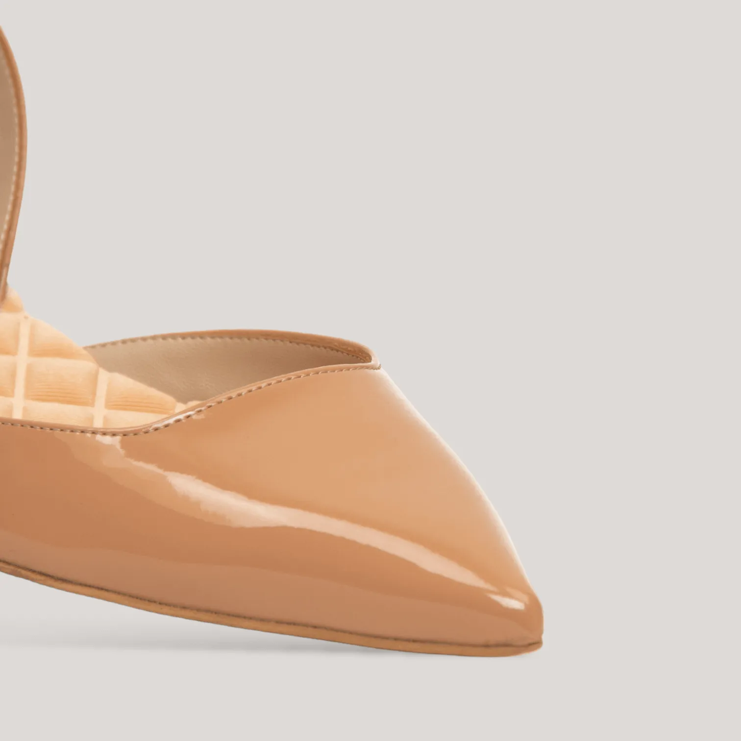 JACKIE | Nude Vegan Patent Slingback Flats sold by ALLTRUEIST KNITWEAR product image thumbnail 2