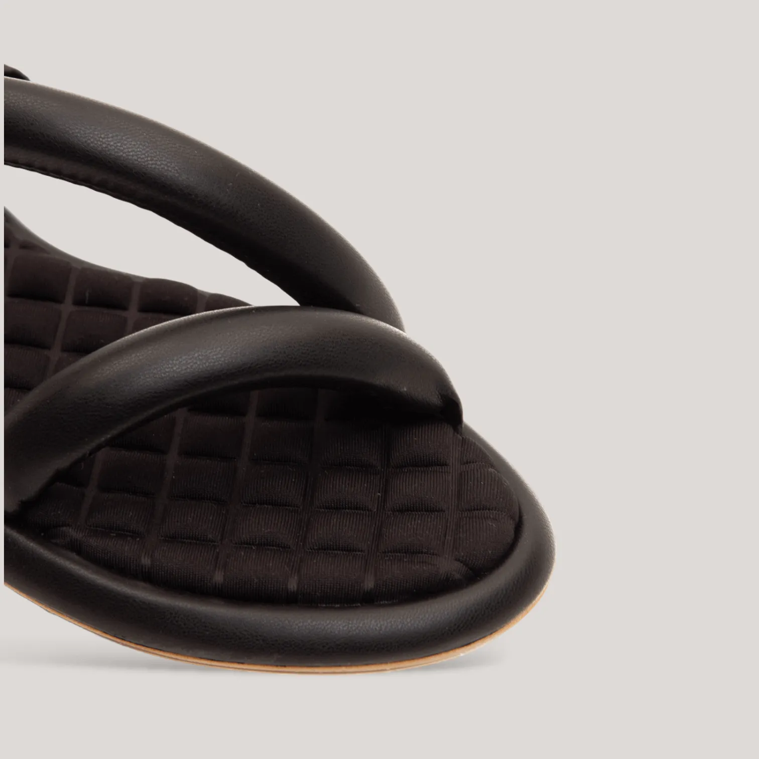 GINA | Black Padded Sandals sold by ALLTRUEIST KNITWEAR product image thumbnail 3