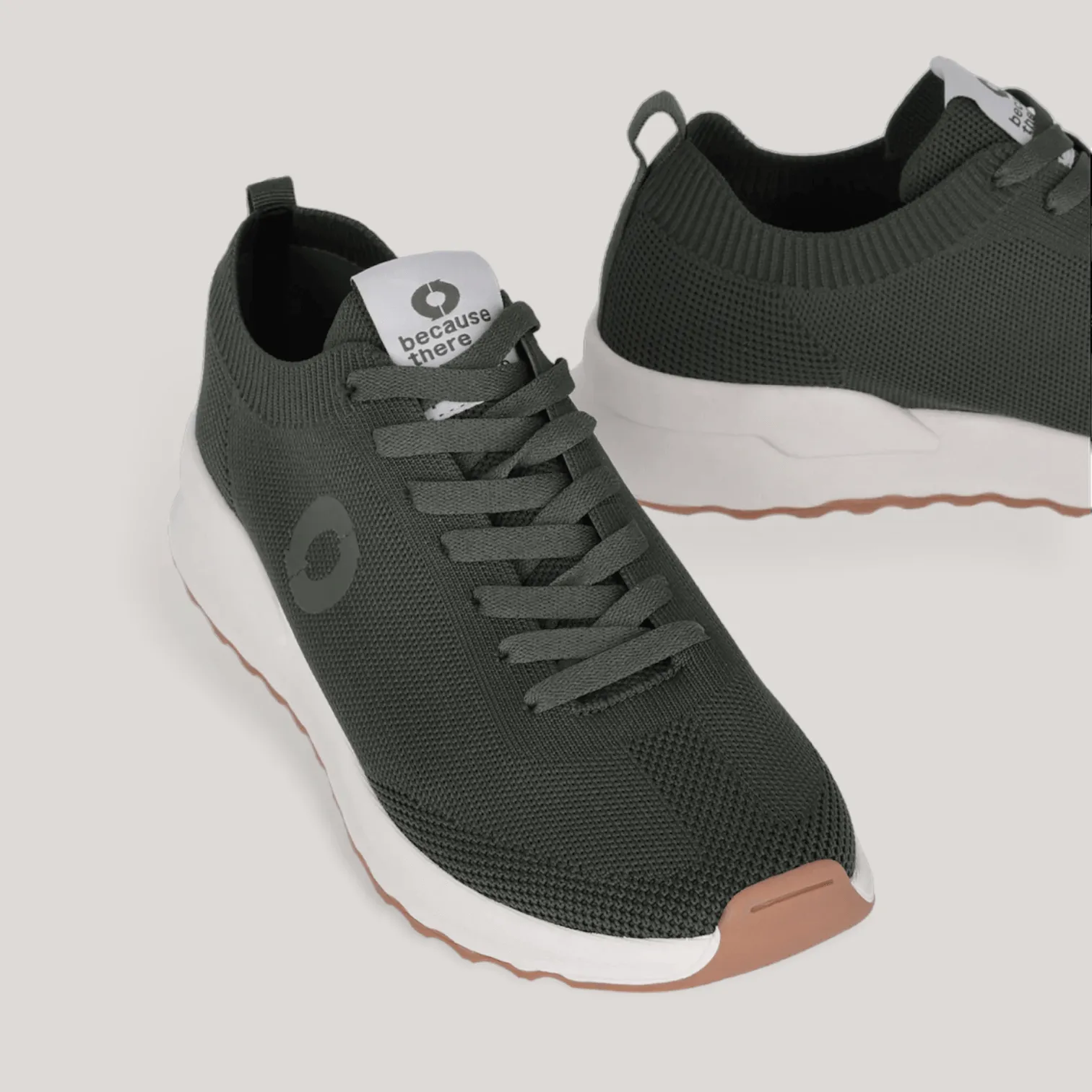 Prinalf Knitted Sneakers - Khaki Green | Men's sold by ALLTRUEIST KNITWEAR product image thumbnail 2