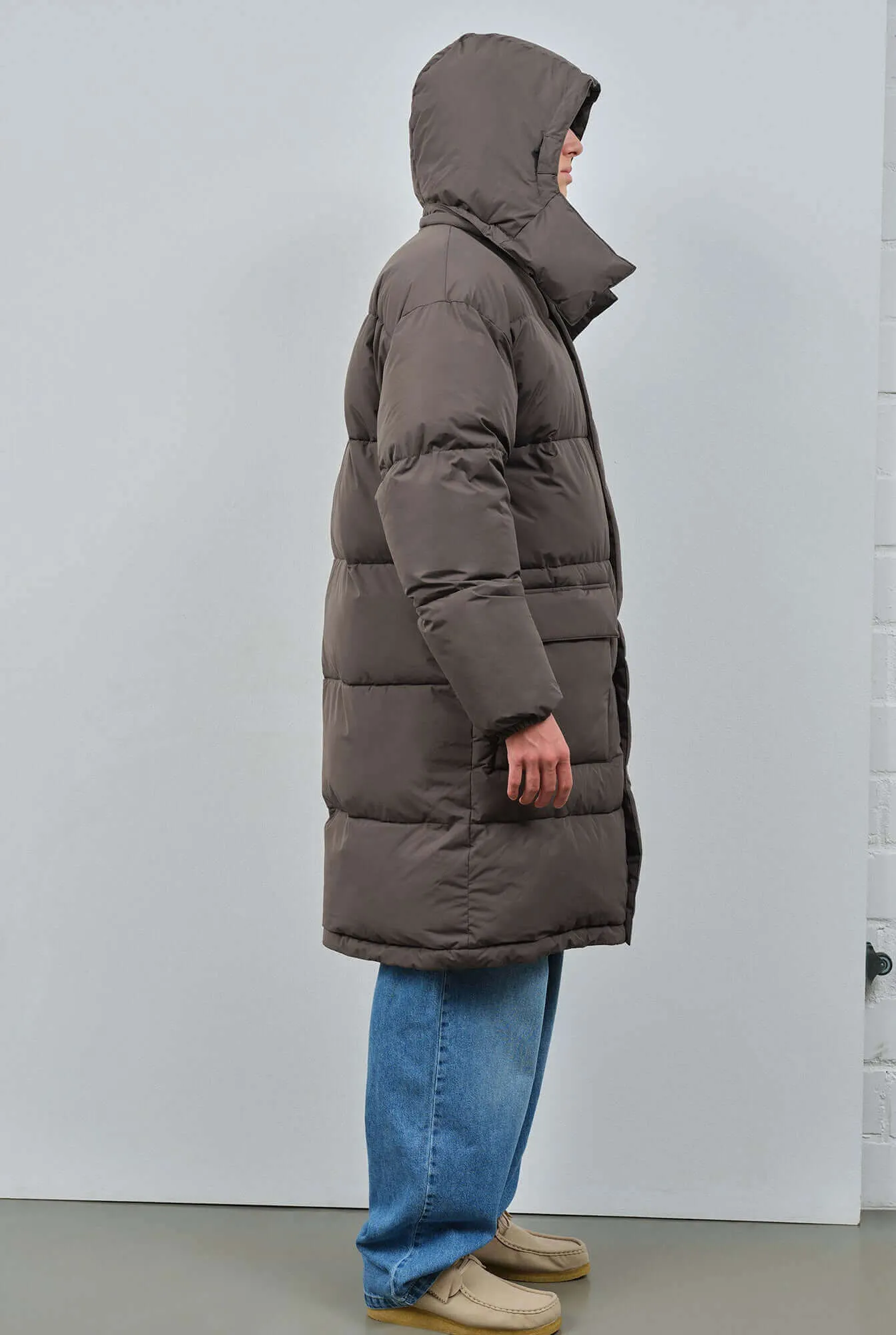 Brandford | Dark Taupe Extra-Padded Men's Puffer Coat sold by ALLTRUEIST KNITWEAR product image thumbnail 2