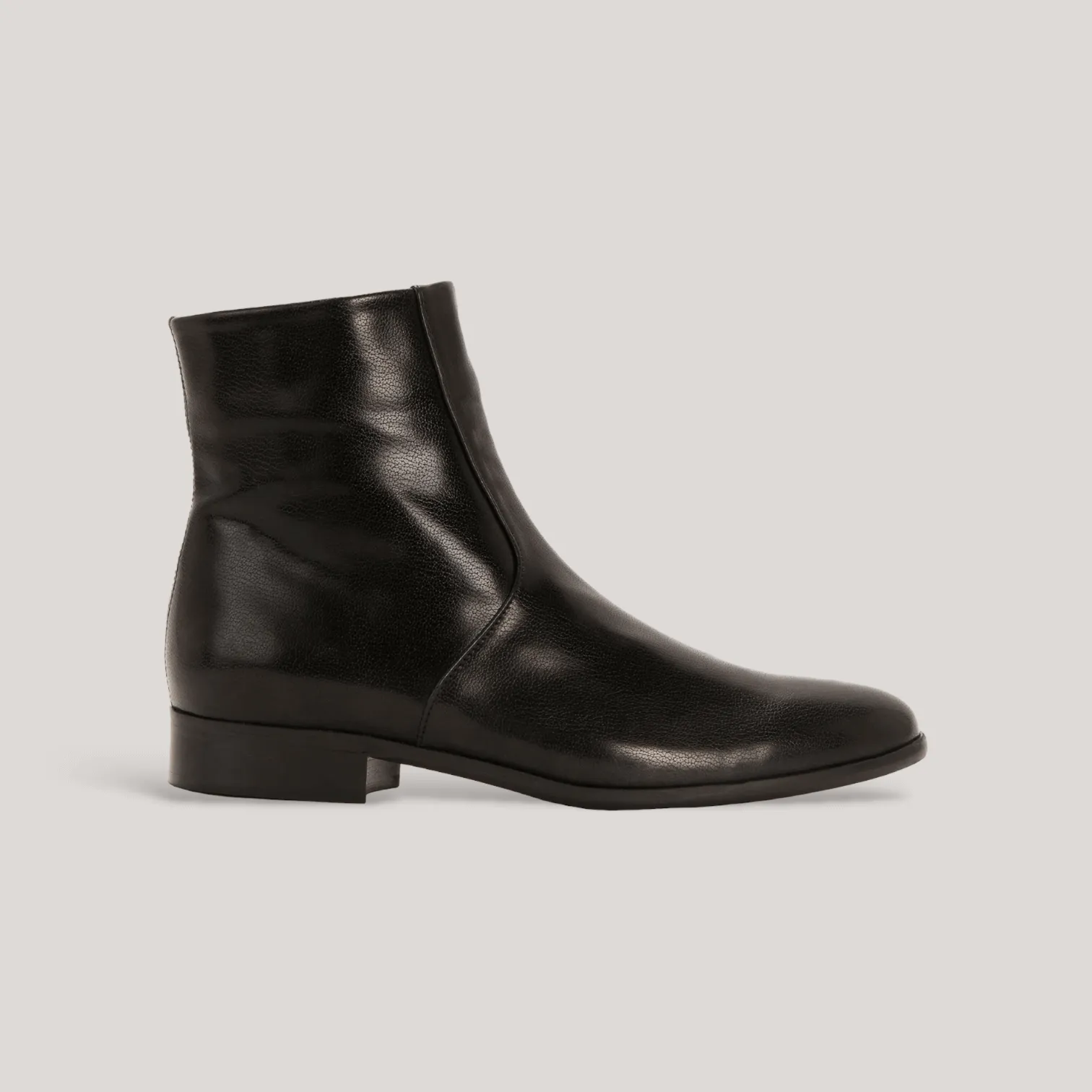 CHARLI | Black Vegan Capretto - Ankle Boot sold by ALLTRUEIST KNITWEAR