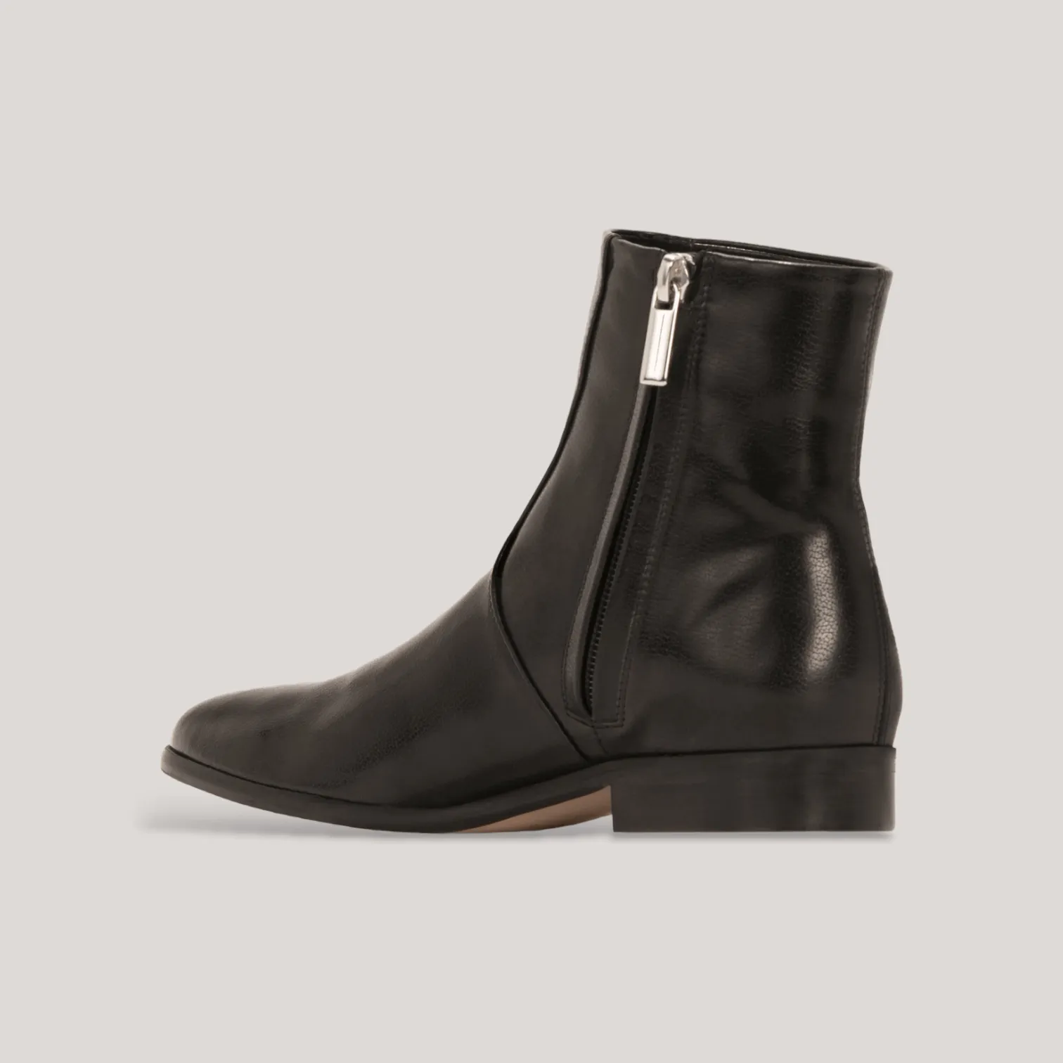 CHARLI | Black Vegan Capretto - Ankle Boot sold by ALLTRUEIST KNITWEAR product image thumbnail 3