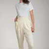 Pleated Bamboo-Cotton Fleece Tapered Track Pants | Jasper sold by ALLTRUEIST KNITWEAR