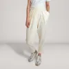 Pleated Bamboo-Cotton Fleece Tapered Track Pants | Jasper sold by ALLTRUEIST KNITWEAR
