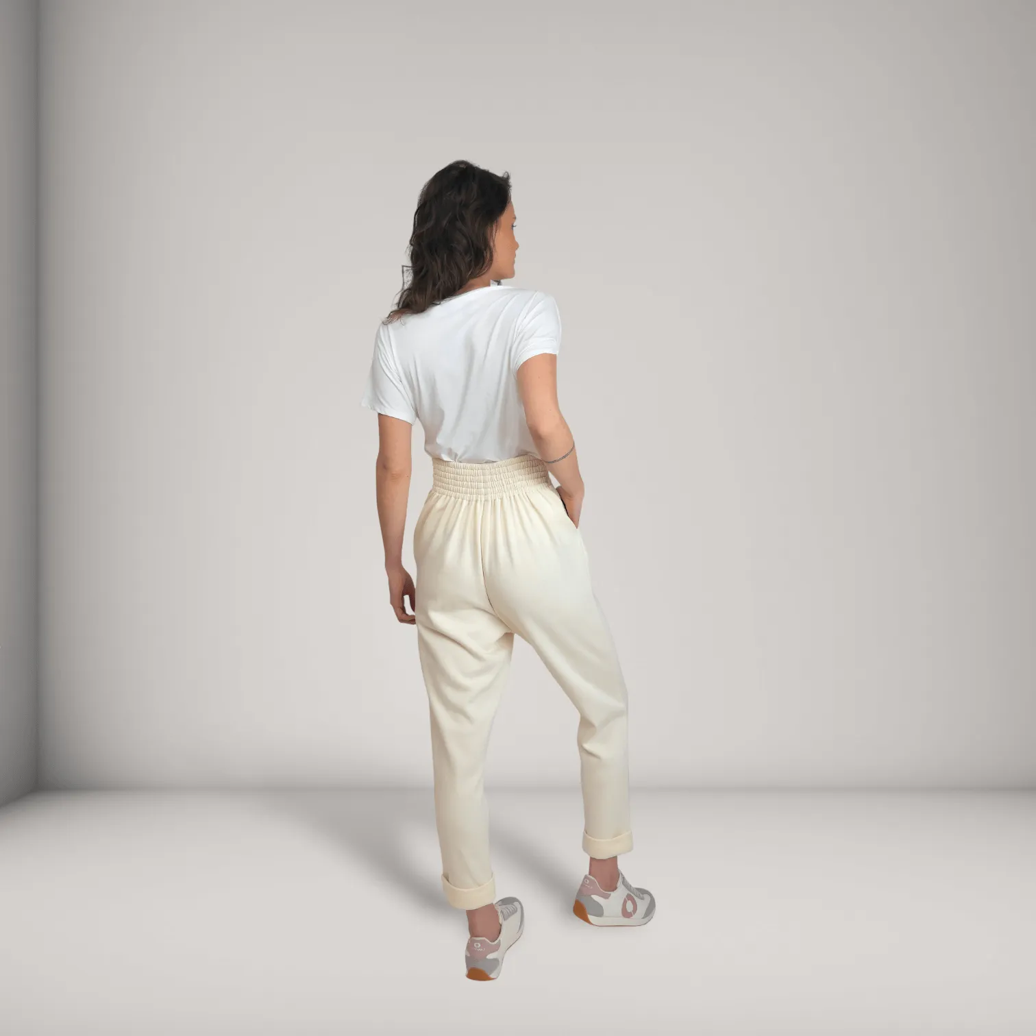 Pleated Bamboo-Cotton Fleece Tapered Track Pants | Jasper sold by ALLTRUEIST KNITWEAR product image thumbnail 4