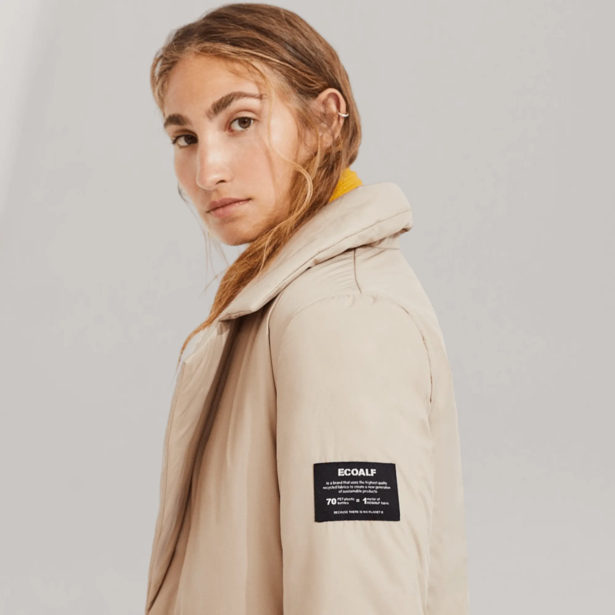 Isola 3 in 1 Vegan Down Trench Coat - Navy | Women's sold by ALLTRUEIST KNITWEAR product image thumbnail 5