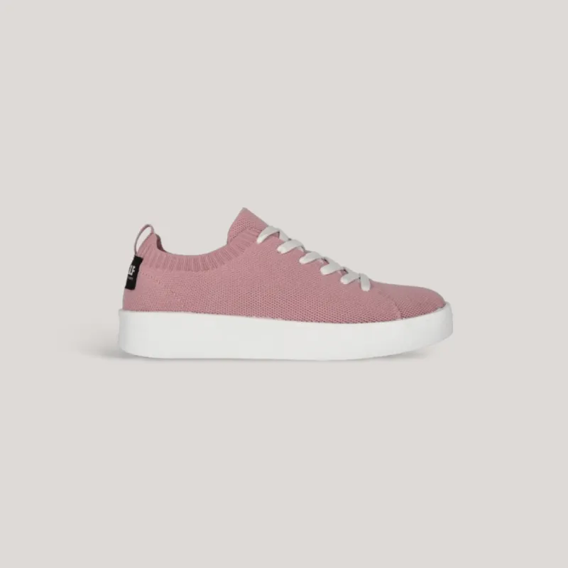 Eliot Knitted Sneakers - Dusty Pink | Women's sold by ALLTRUEIST KNITWEAR