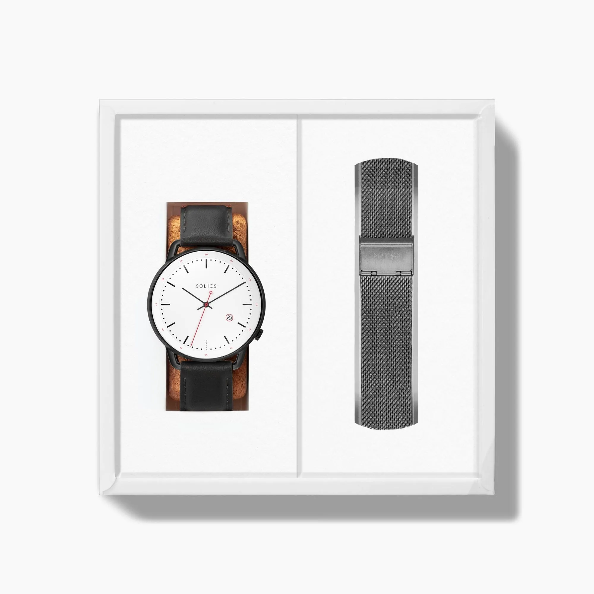 The Solar Curve Bundle | White Dial - Black Case sold by ALLTRUEIST KNITWEAR product image thumbnail 4