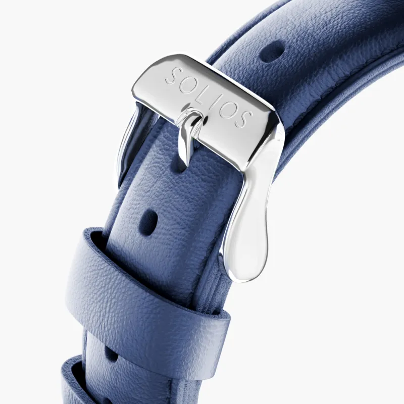 Blue Eco Vegan Leather Strap sold by ALLTRUEIST KNITWEAR