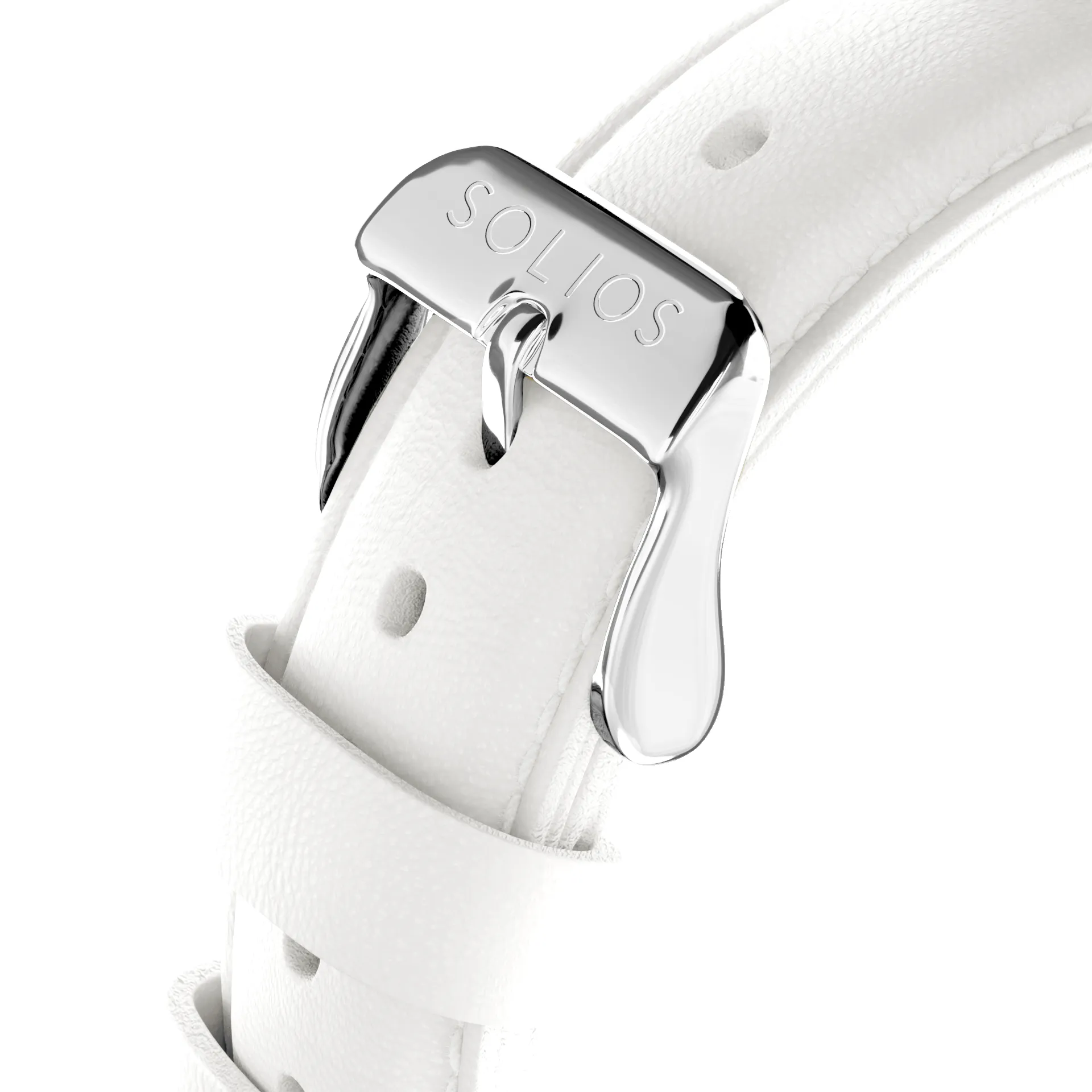 White Eco Vegan Leather Strap sold by ALLTRUEIST KNITWEAR product image thumbnail 2