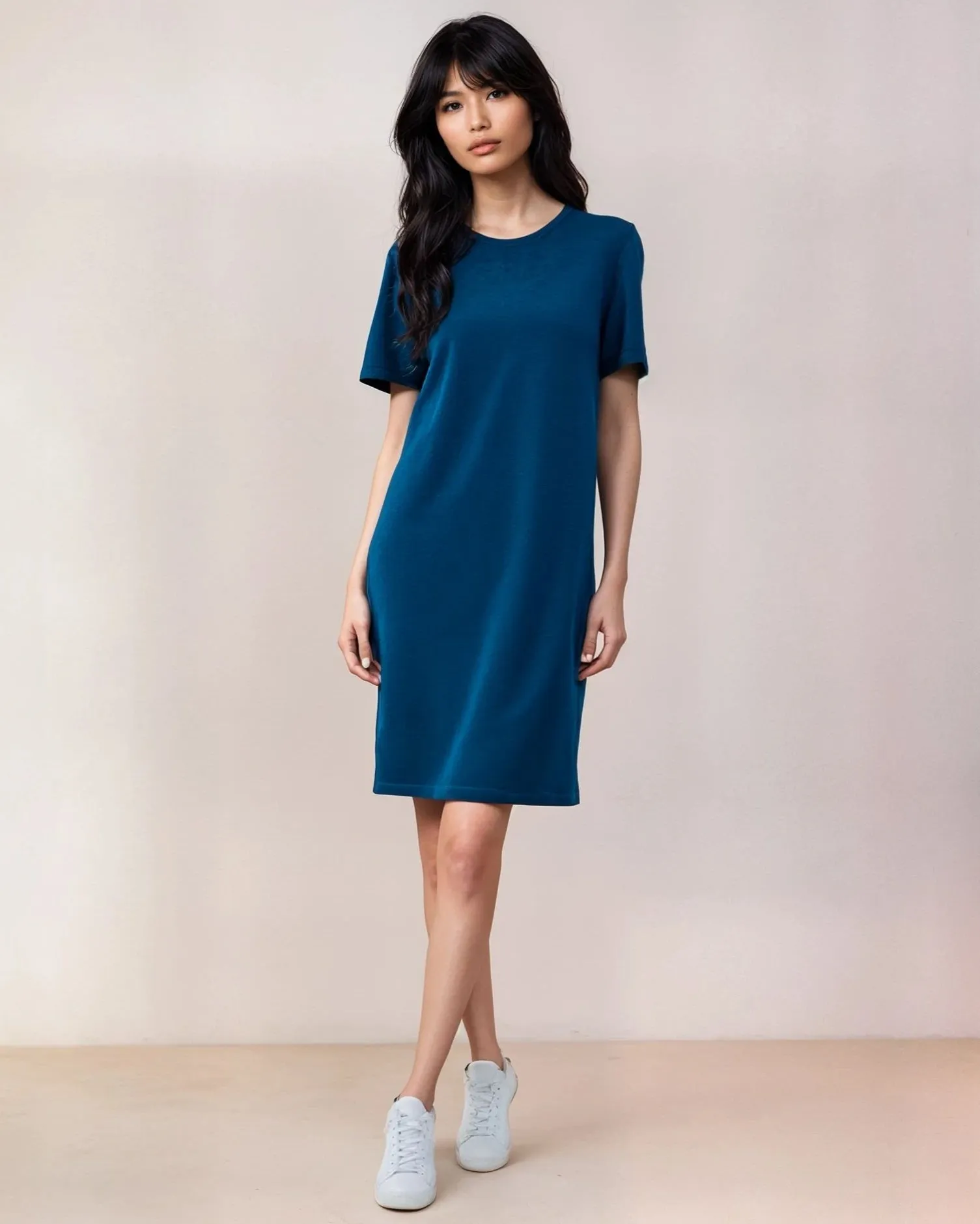STEFANIA | Ecoviscose - Relaxed T-Shirt Dress sold by ALLTRUEIST KNITWEAR