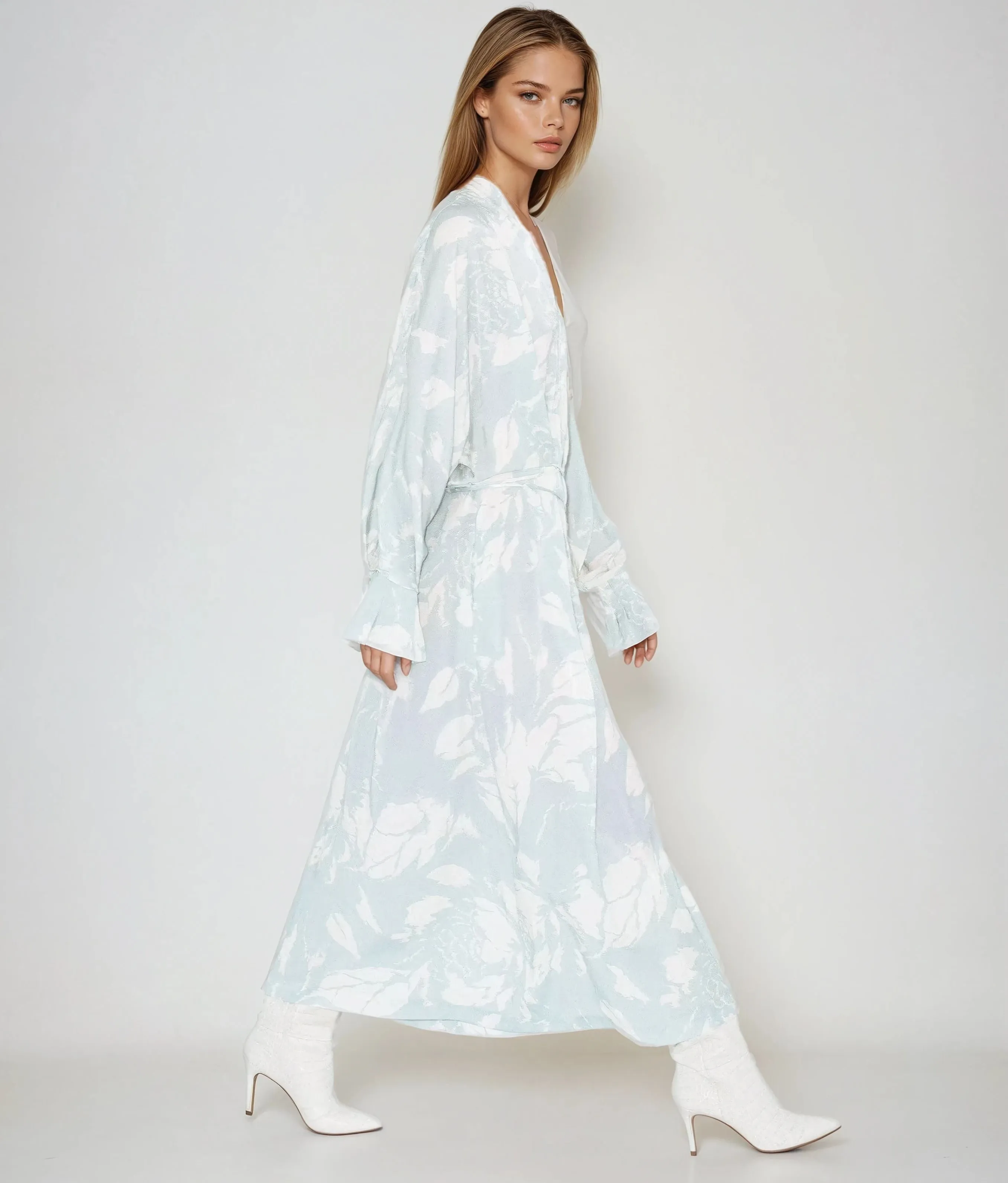 GAIA | Kimono Dress - Blue sold by ALLTRUEIST KNITWEAR product image thumbnail 2