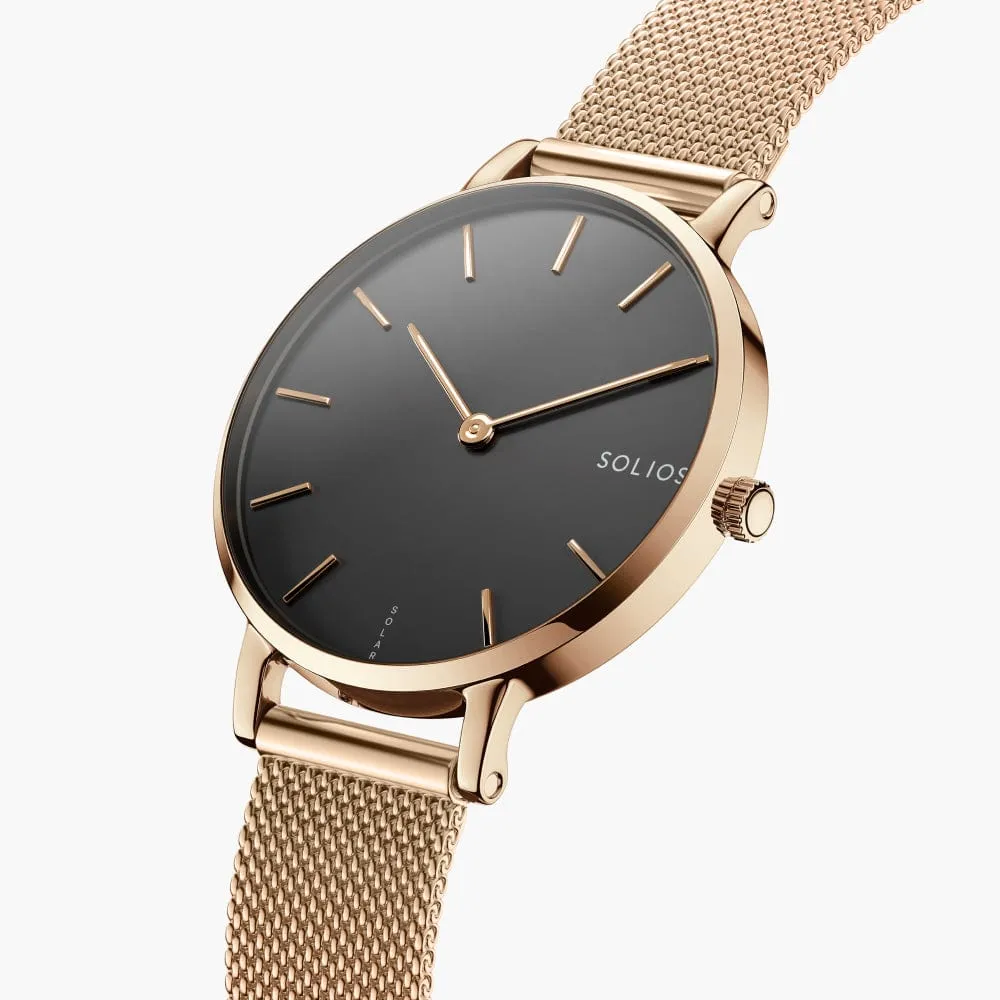 The Solar Mini Bundle | Black Dial - Rose Gold Case sold by ALLTRUEIST KNITWEAR product image thumbnail 2