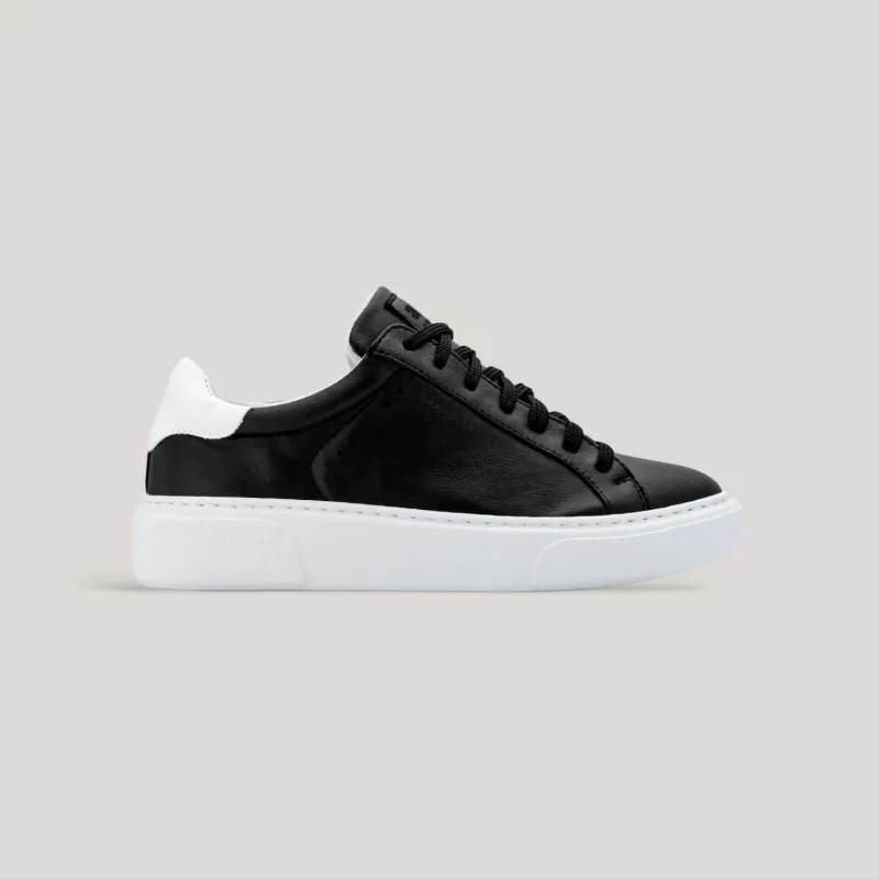 Bliss Sneakers | Black Grape Leather | White sold by ALLTRUEIST KNITWEAR