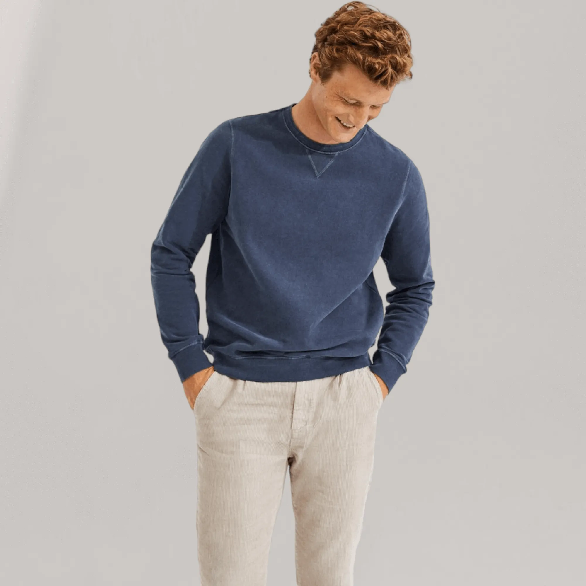 San Diego 'Because' Sweatshirt - Navy | Men's sold by ALLTRUEIST KNITWEAR product image thumbnail 4