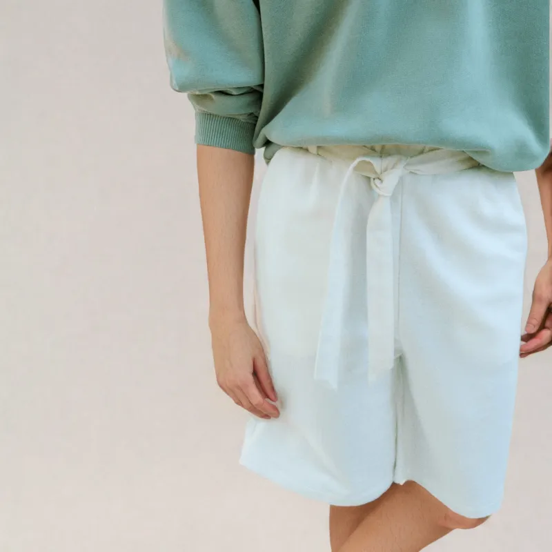 Equality - Belted French Terry Shorts - Air | Women's sold by ALLTRUEIST KNITWEAR