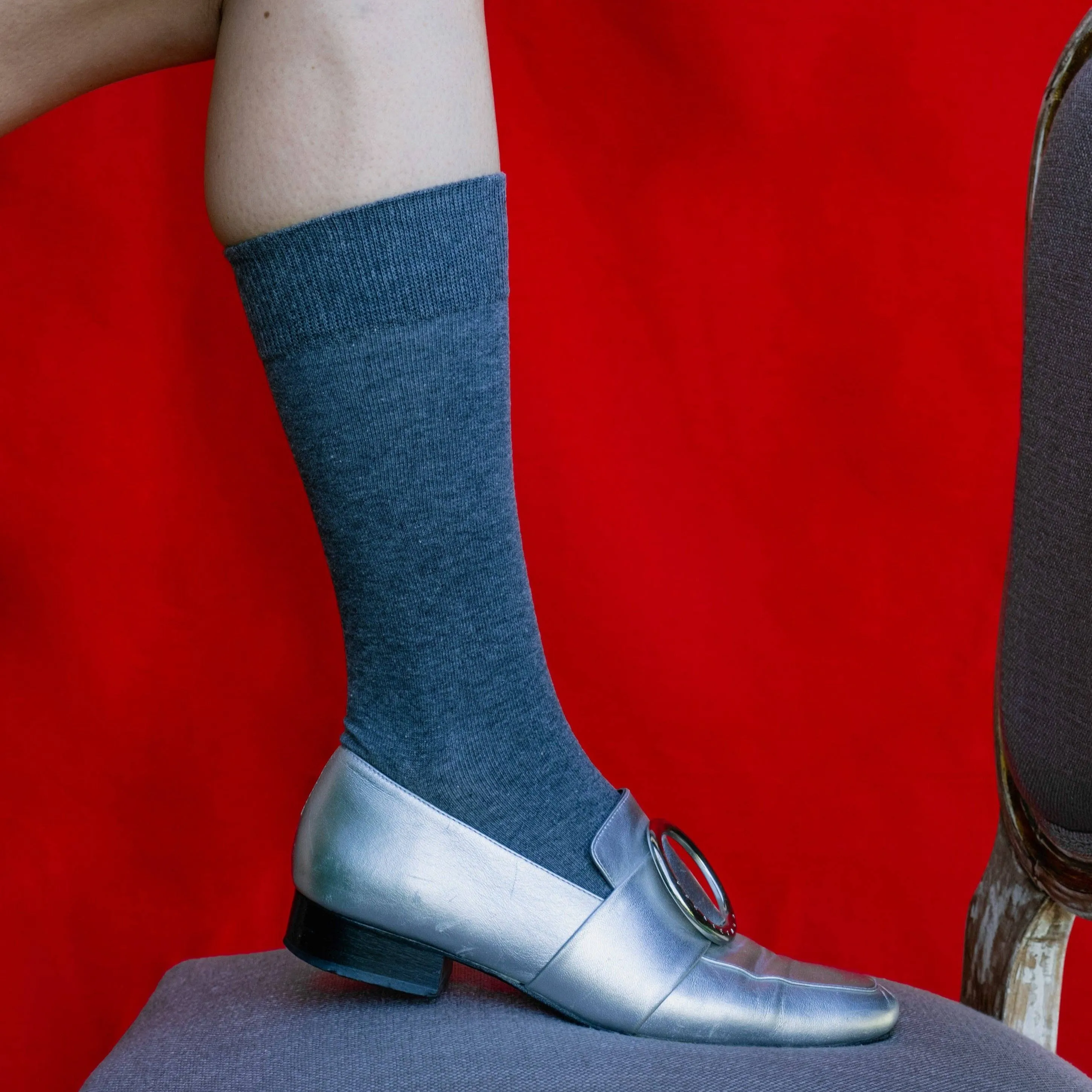 KLUE | Organic Cotton Socks | Grey sold by ALLTRUEIST KNITWEAR product image thumbnail 3