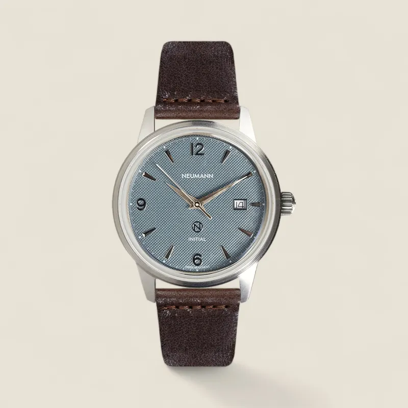 Initial N° 1 | STEEL - BLUE | 40 mm Watch sold by ALLTRUEIST KNITWEAR