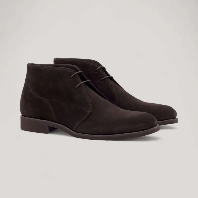 Chukka Boots - Dark Brown - Luxe Suede | Goodyear Welt sold by ALLTRUEIST KNITWEAR