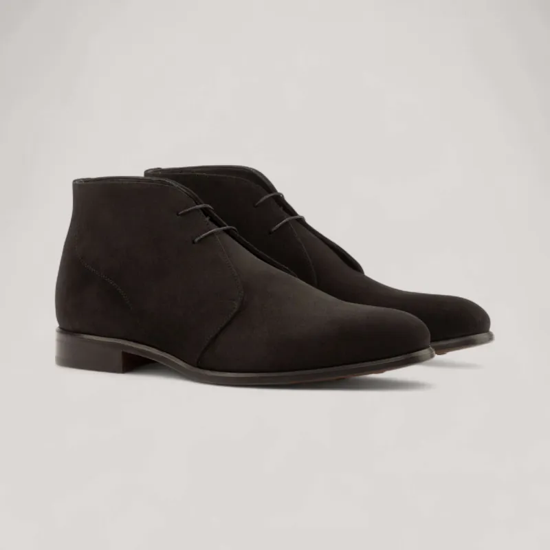 Chukka Boots - Black - Luxe Suede | Goodyear Welt sold by ALLTRUEIST KNITWEAR