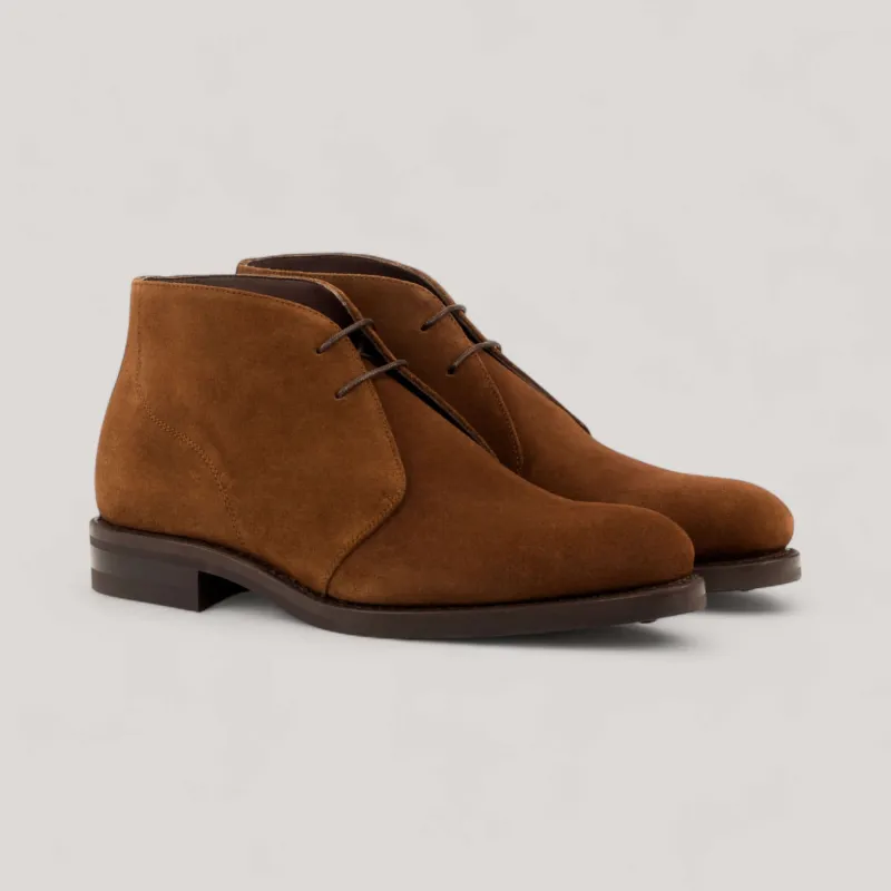 Chukka Boots - Brown - Luxe Suede | Goodyear Welt sold by ALLTRUEIST KNITWEAR