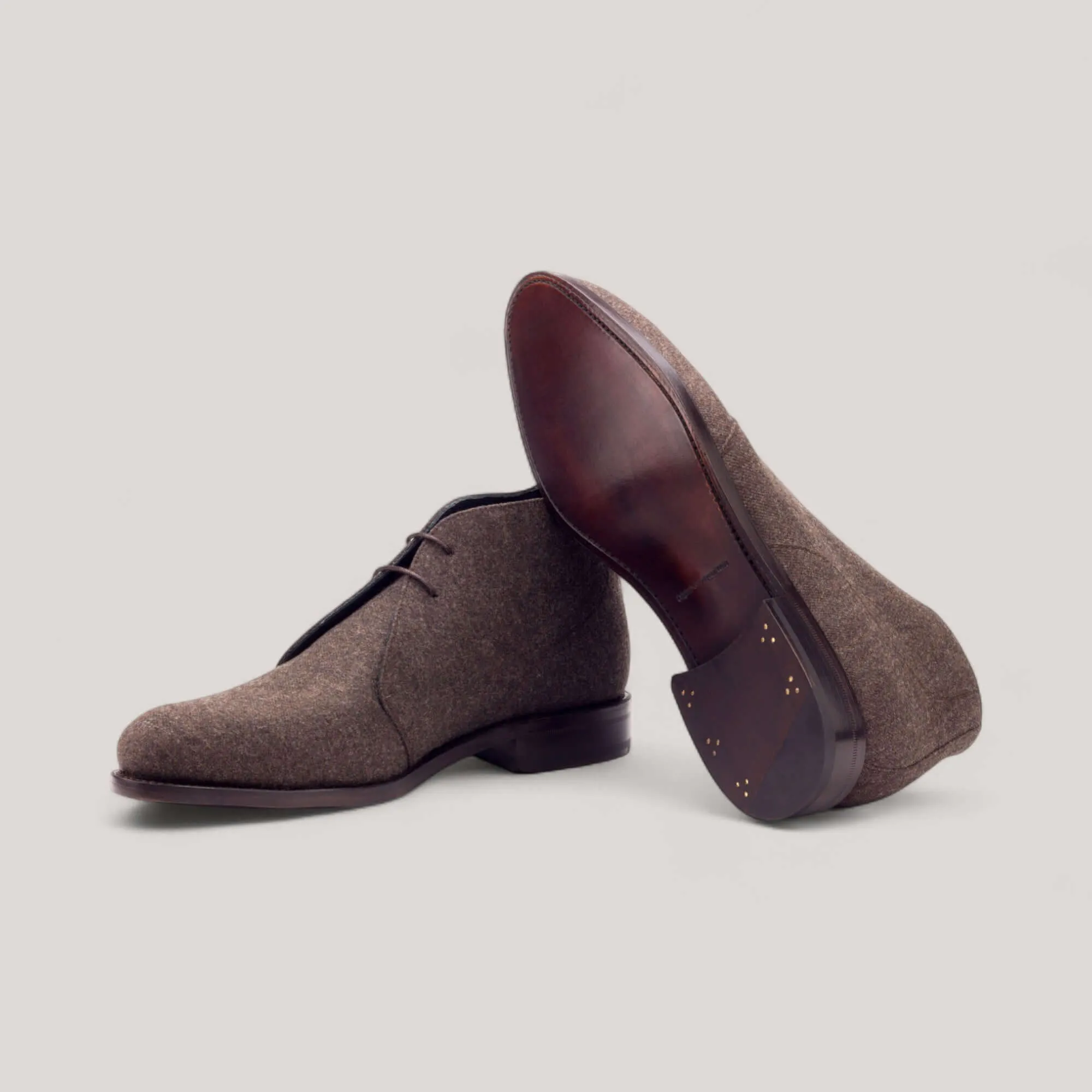Chukka Boots - Brown - Flannel | Goodyear Welt sold by ALLTRUEIST KNITWEAR product image thumbnail 3