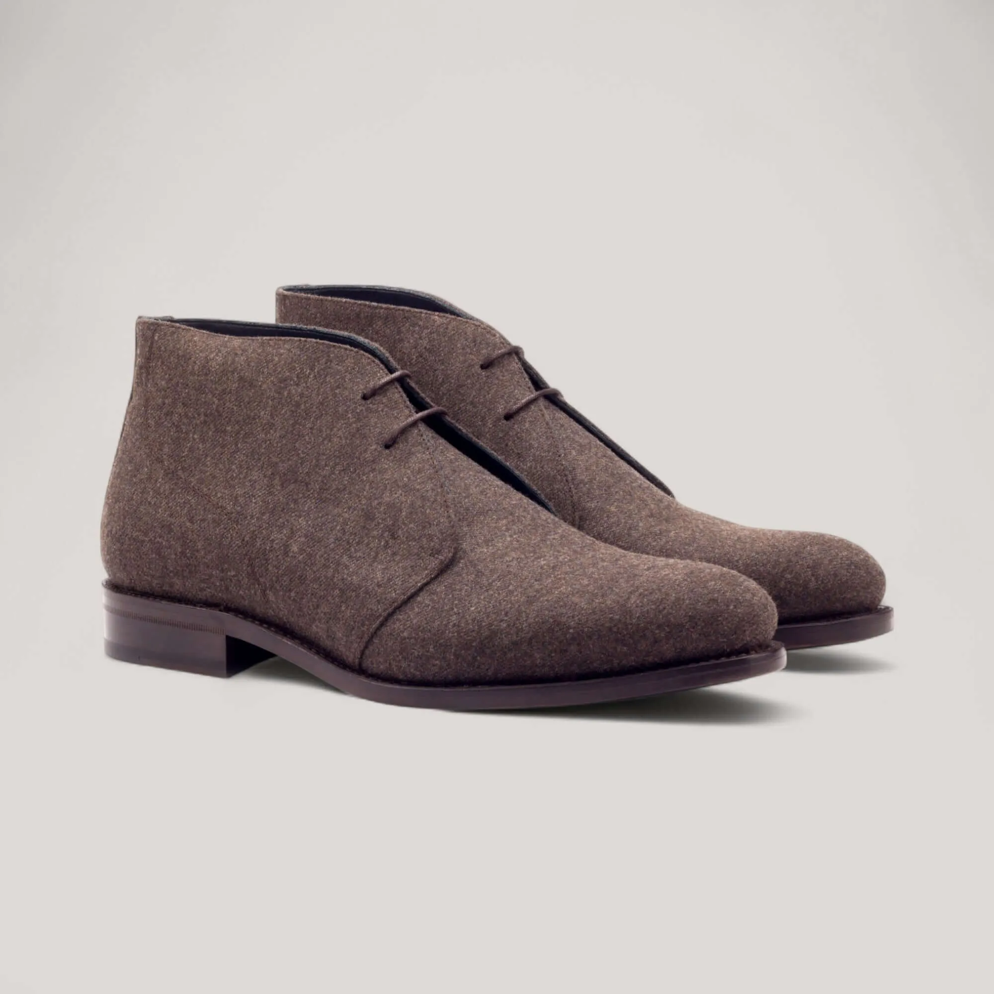 Chukka Boots - Brown - Flannel | Goodyear Welt sold by ALLTRUEIST KNITWEAR
