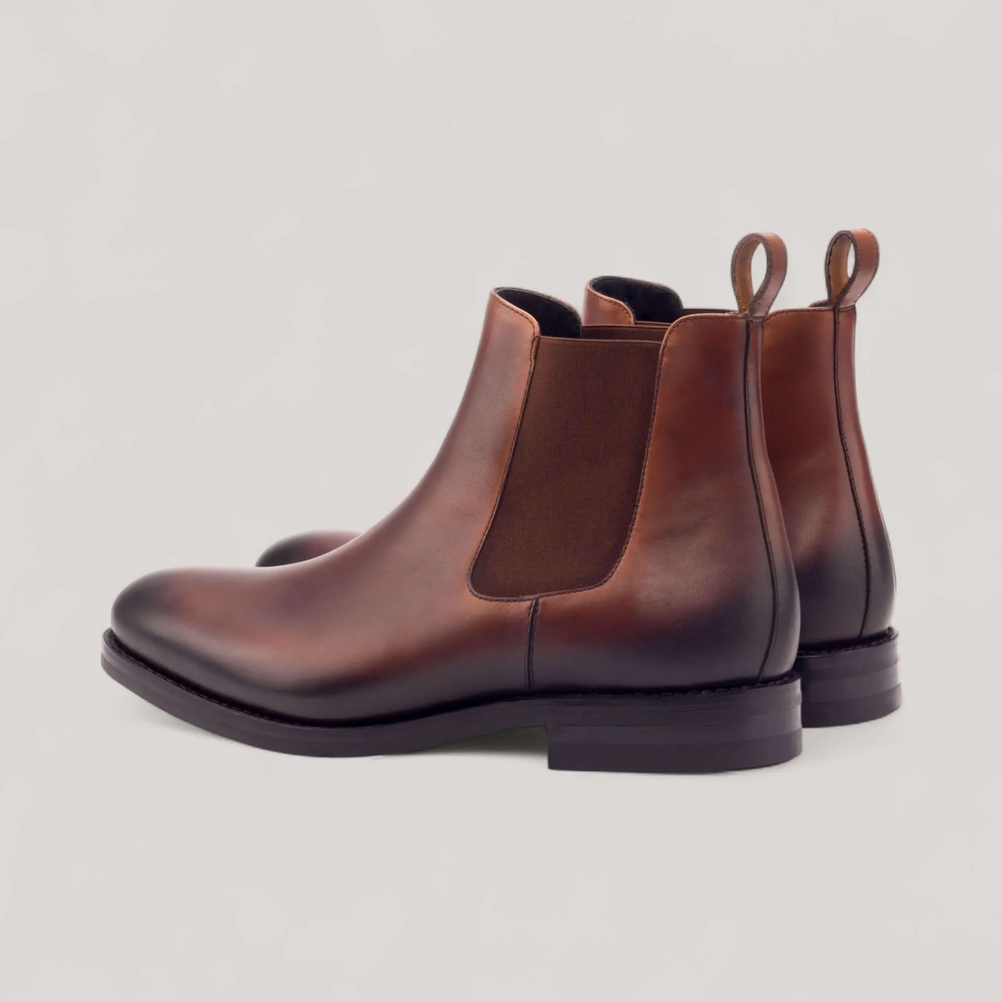 Chelsea Boots - Brown - Burnished Leather | Goodyear Welt sold by ALLTRUEIST KNITWEAR product image thumbnail 2
