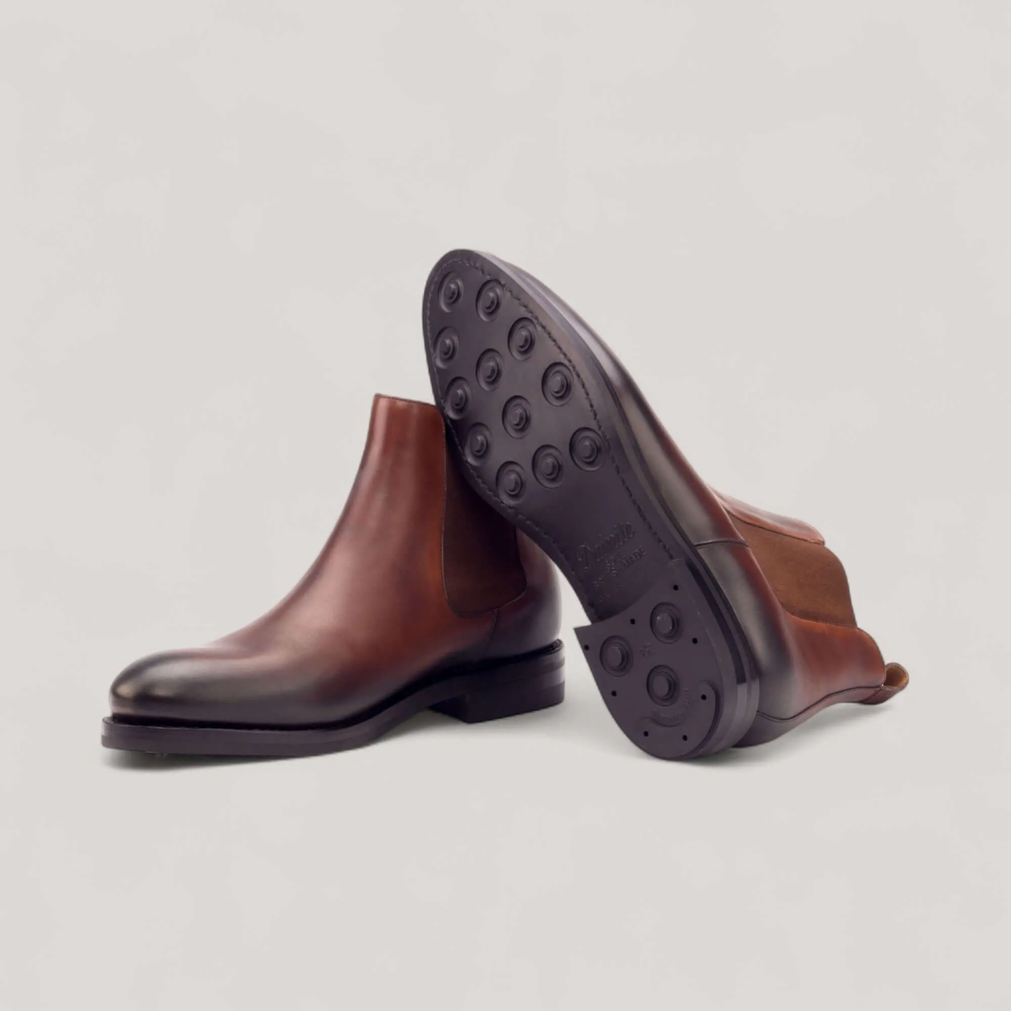 Chelsea Boots - Brown - Burnished Leather | Goodyear Welt sold by ALLTRUEIST KNITWEAR product image thumbnail 3