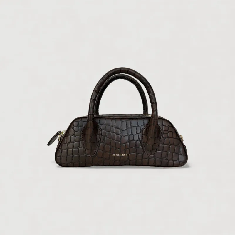 Luna | Mini Crossbody Bag | Mokka Brown sold by ALLTRUEIST KNITWEAR