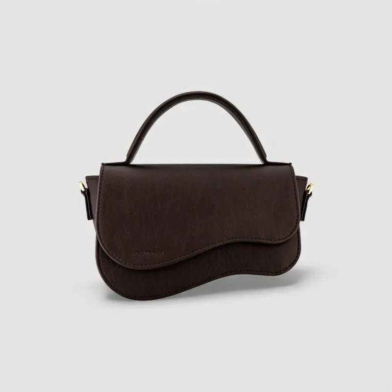 Nami | Mini Crossbody Bag | Espresso Brown sold by ALLTRUEIST KNITWEAR