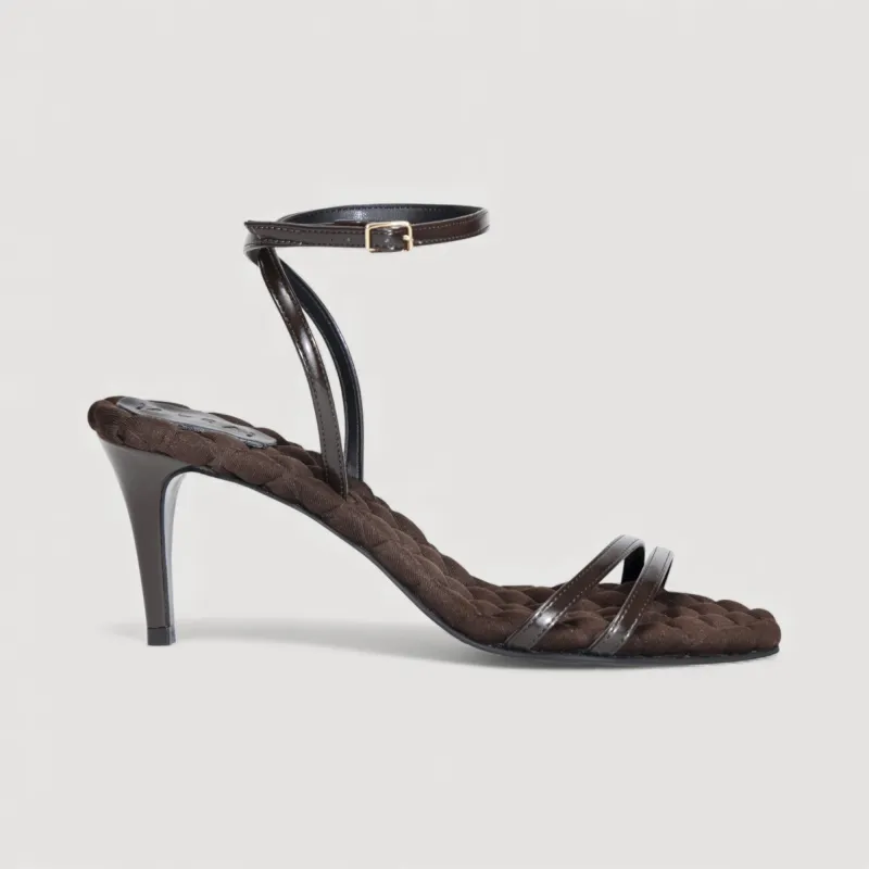 LAURA | Brown - Ankle Strap Sandal made by AERA