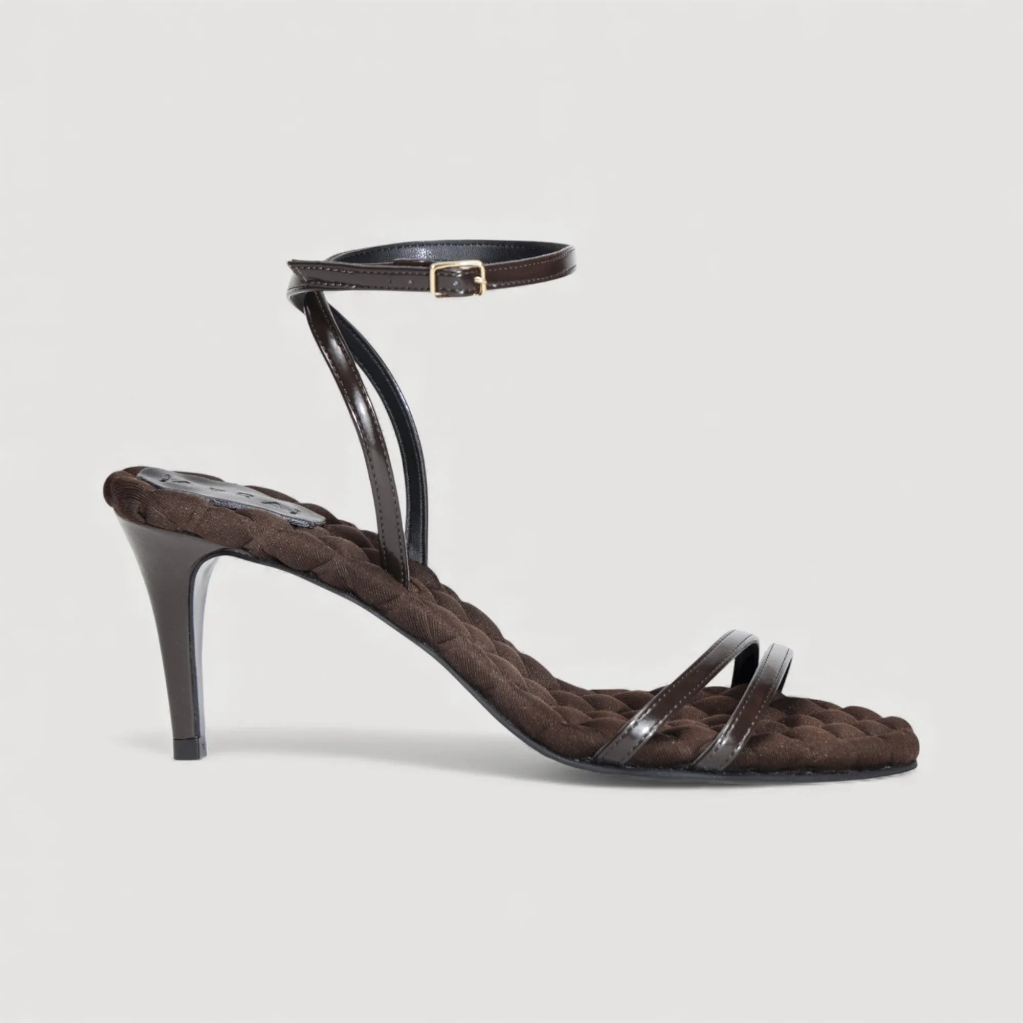 LAURA | Brown - Ankle Strap Sandal sold by ALLTRUEIST KNITWEAR