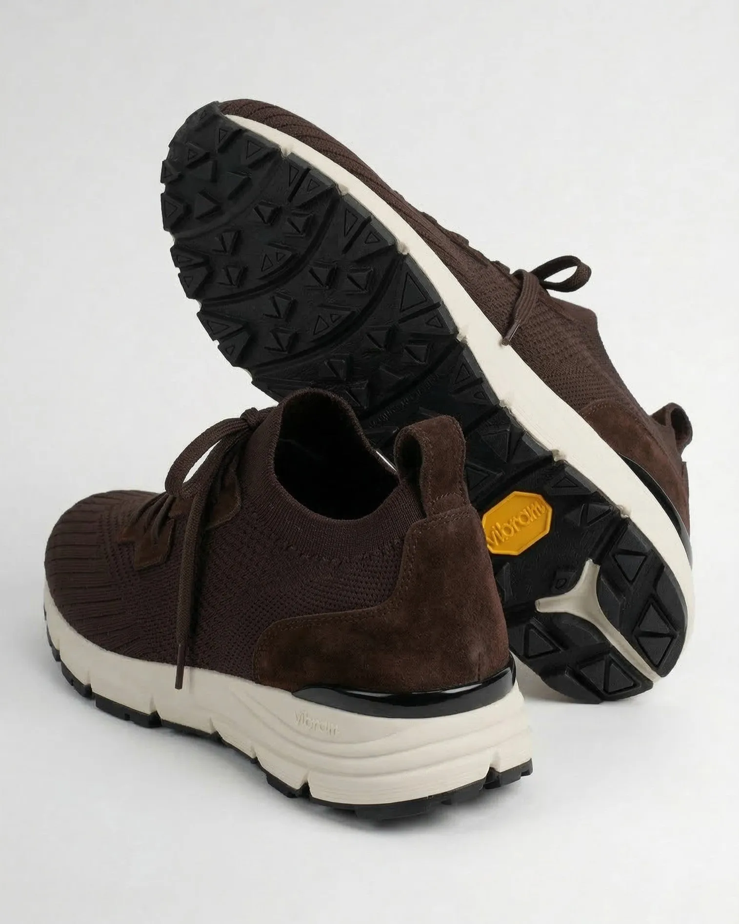 VEYON | Knitted Trainer - Brown Suede | Men's sold by ALLTRUEIST KNITWEAR product image thumbnail 5