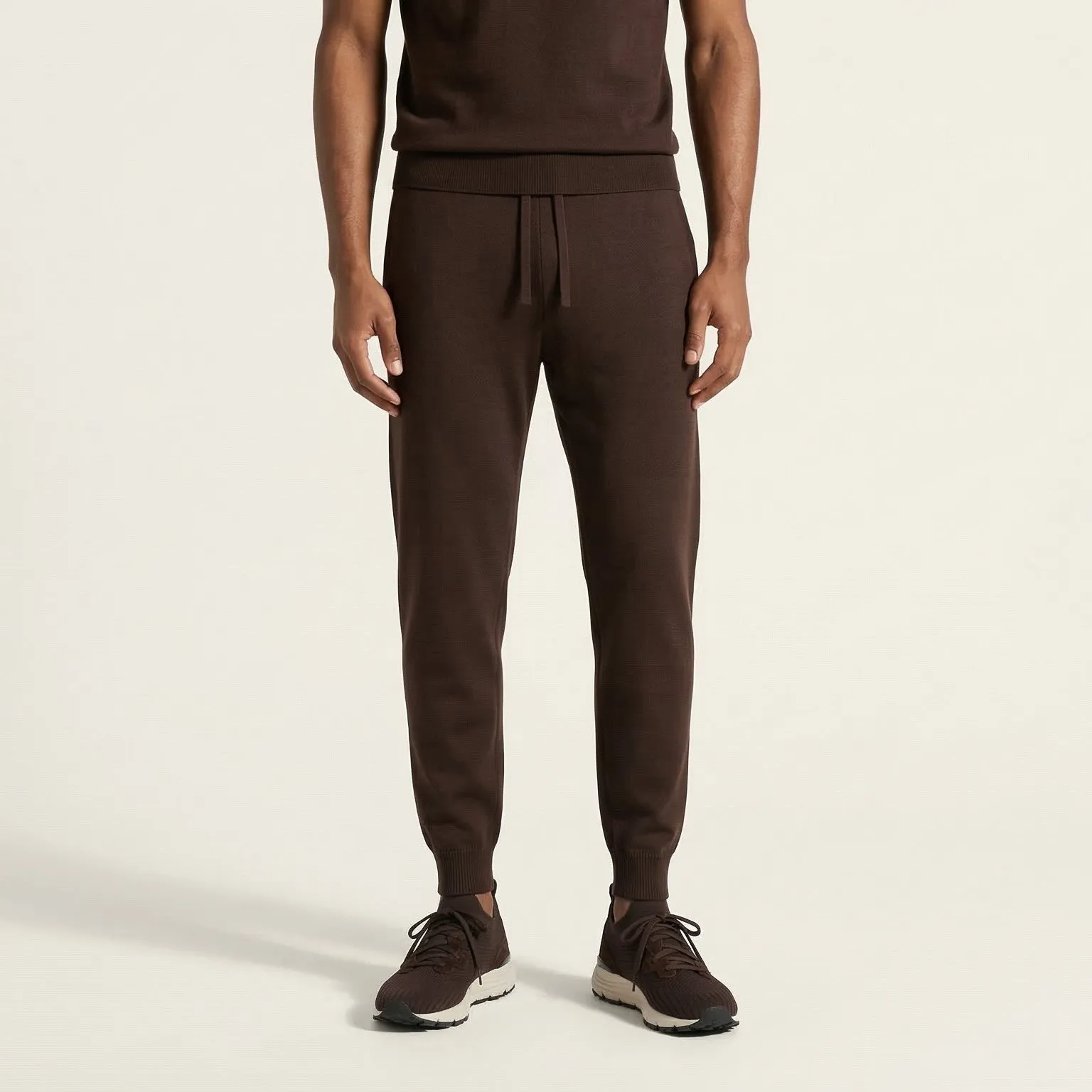 VEYON | Knitted Trainer - Brown Suede | Men's sold by ALLTRUEIST KNITWEAR product image thumbnail 4