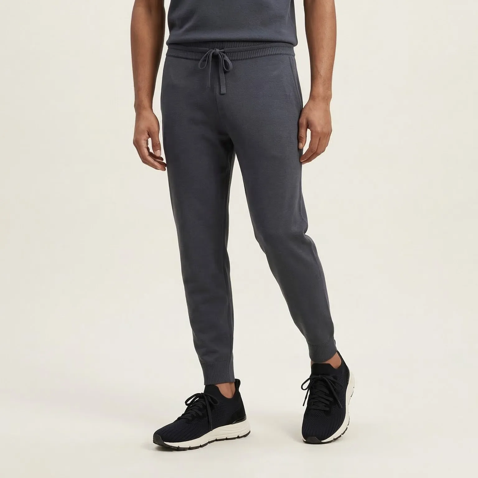 VEYON | Knitted Trainer - Black Suede | Men's sold by ALLTRUEIST KNITWEAR product image thumbnail 3