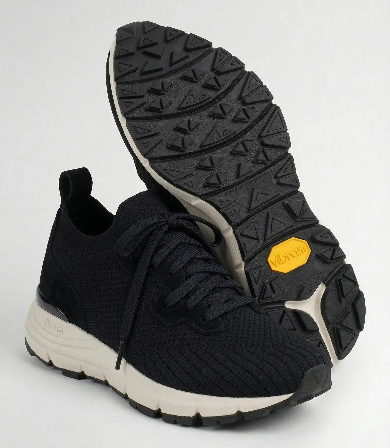 VEYON | Knitted Trainer - Black Suede | Men's sold by ALLTRUEIST KNITWEAR product image thumbnail 2
