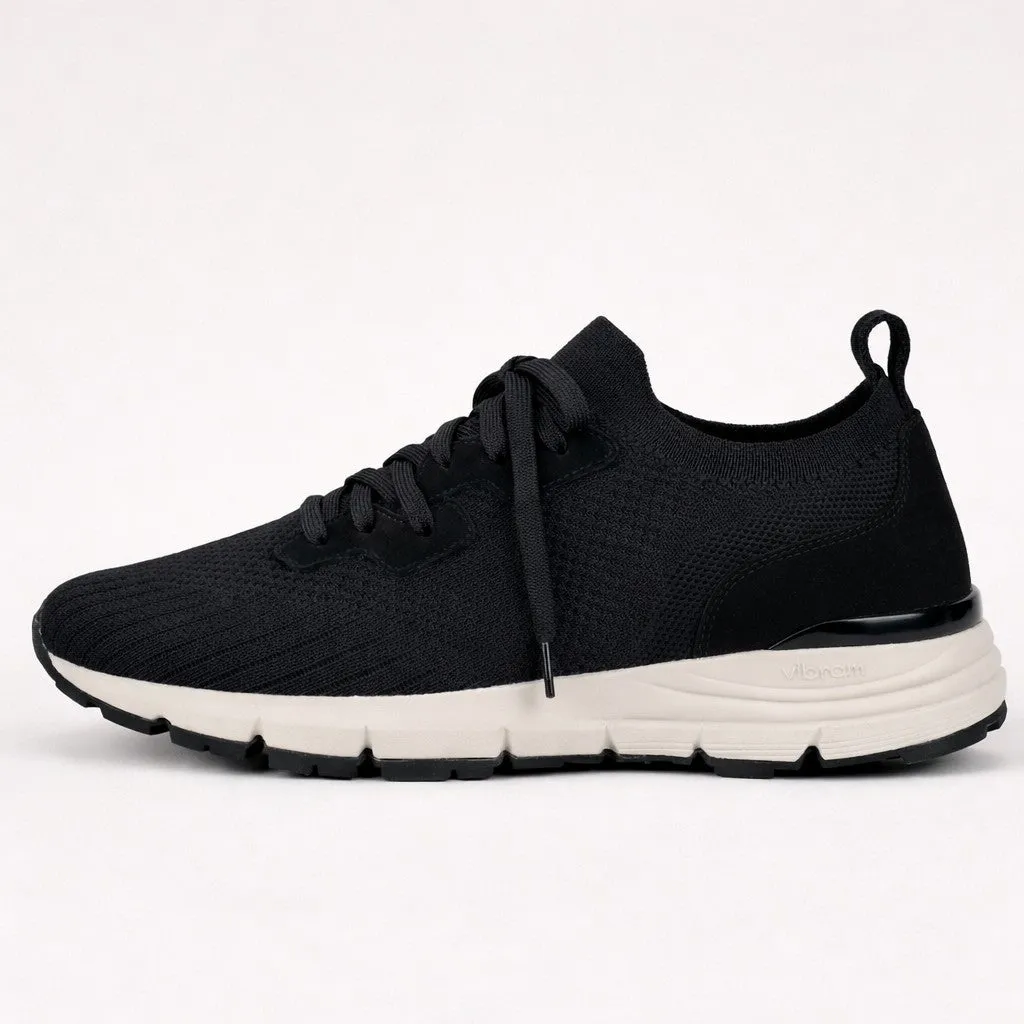 VEYON | Knitted Trainer - Black Suede | Men's sold by ALLTRUEIST KNITWEAR