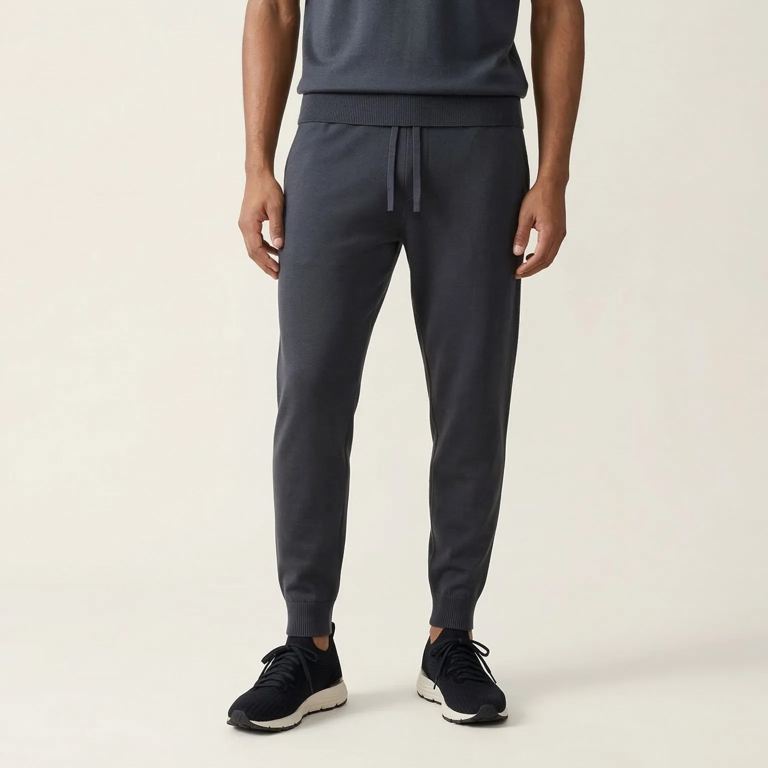 VEYON | Knitted Trainer - Black Suede | Men's sold by ALLTRUEIST KNITWEAR product image thumbnail 4