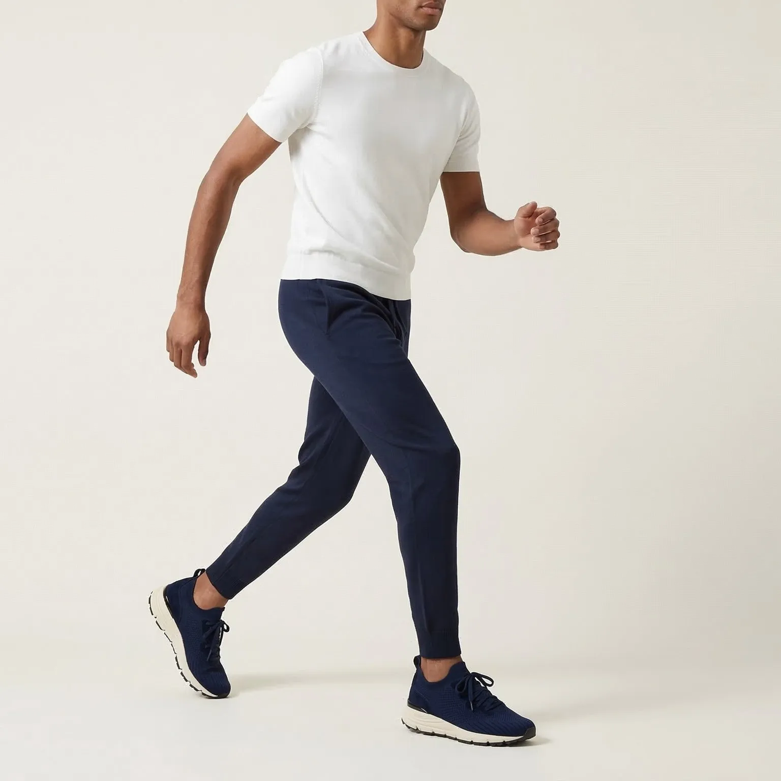 VEYON | Knitted Trainer - Navy Suede | Men's sold by ALLTRUEIST KNITWEAR product image thumbnail 2
