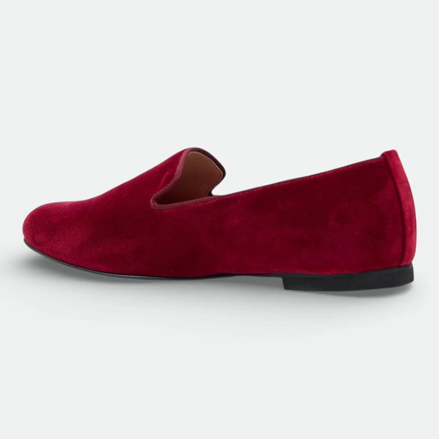 FRANCA | Velvet Deep Crimson - Loafer Slippers sold by ALLTRUEIST KNITWEAR product image thumbnail 4