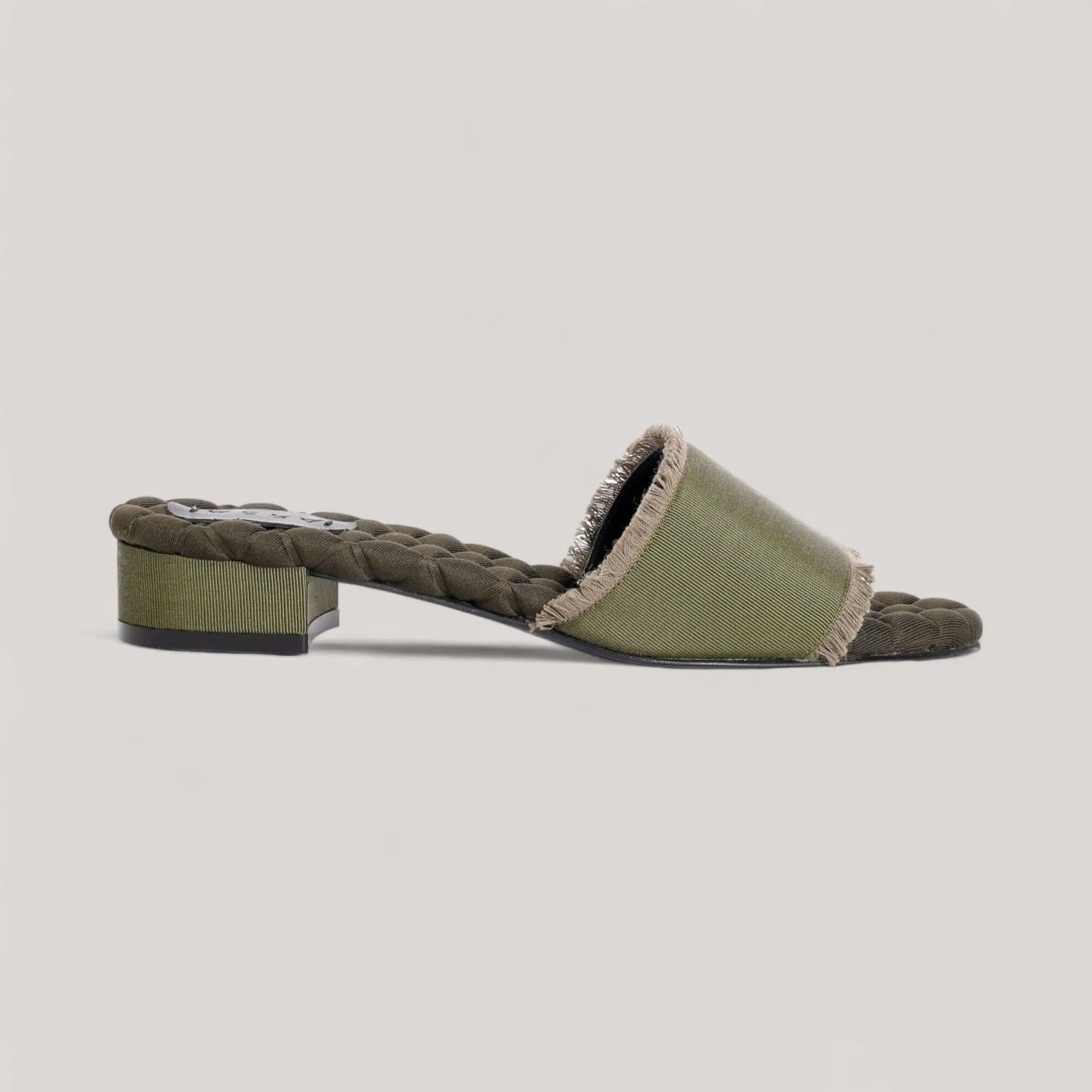 GIORGIA | Military Grosgrain - Sandals sold by ALLTRUEIST KNITWEAR