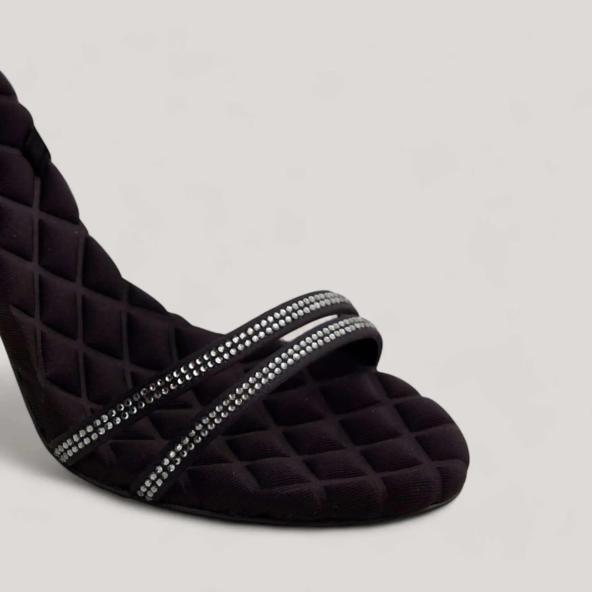 LUCIA | Black Crystal - Ankle Strap Sandals sold by ALLTRUEIST KNITWEAR product image thumbnail 3