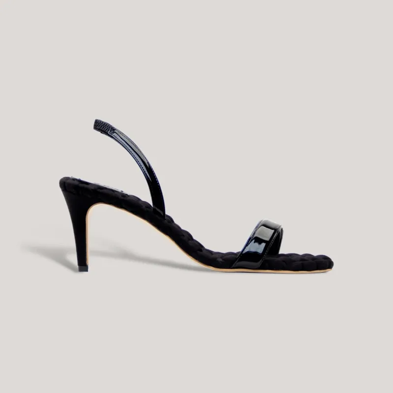 CLAUDIA | Black - Slingback Sandals made by AERA