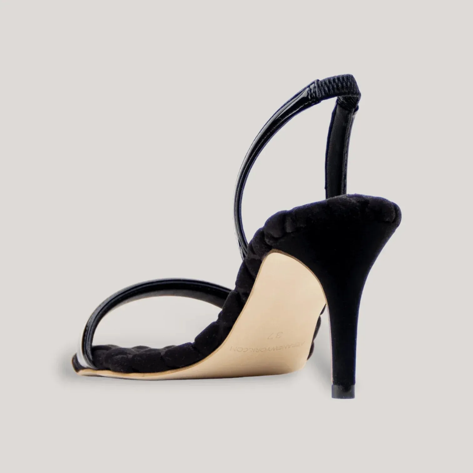 CLAUDIA | Black - Slingback Sandals sold by ALLTRUEIST KNITWEAR product image thumbnail 3
