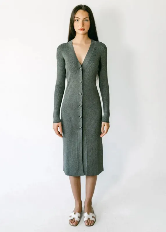HOLLY | Ecoviscose - Long Ribbed Cardigan made by ALLTRUEIST KNITWEAR