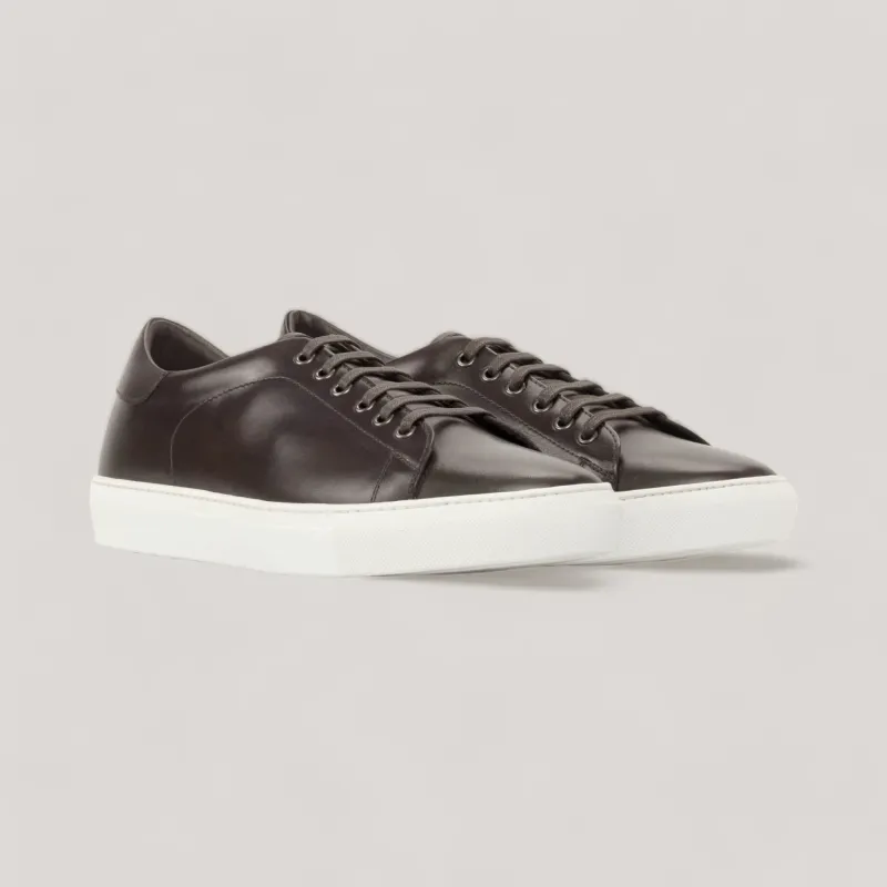 EON | Classic Vegan Sneakers - Dark Brown | Men's made by ALLTRUEIST KNITWEAR
