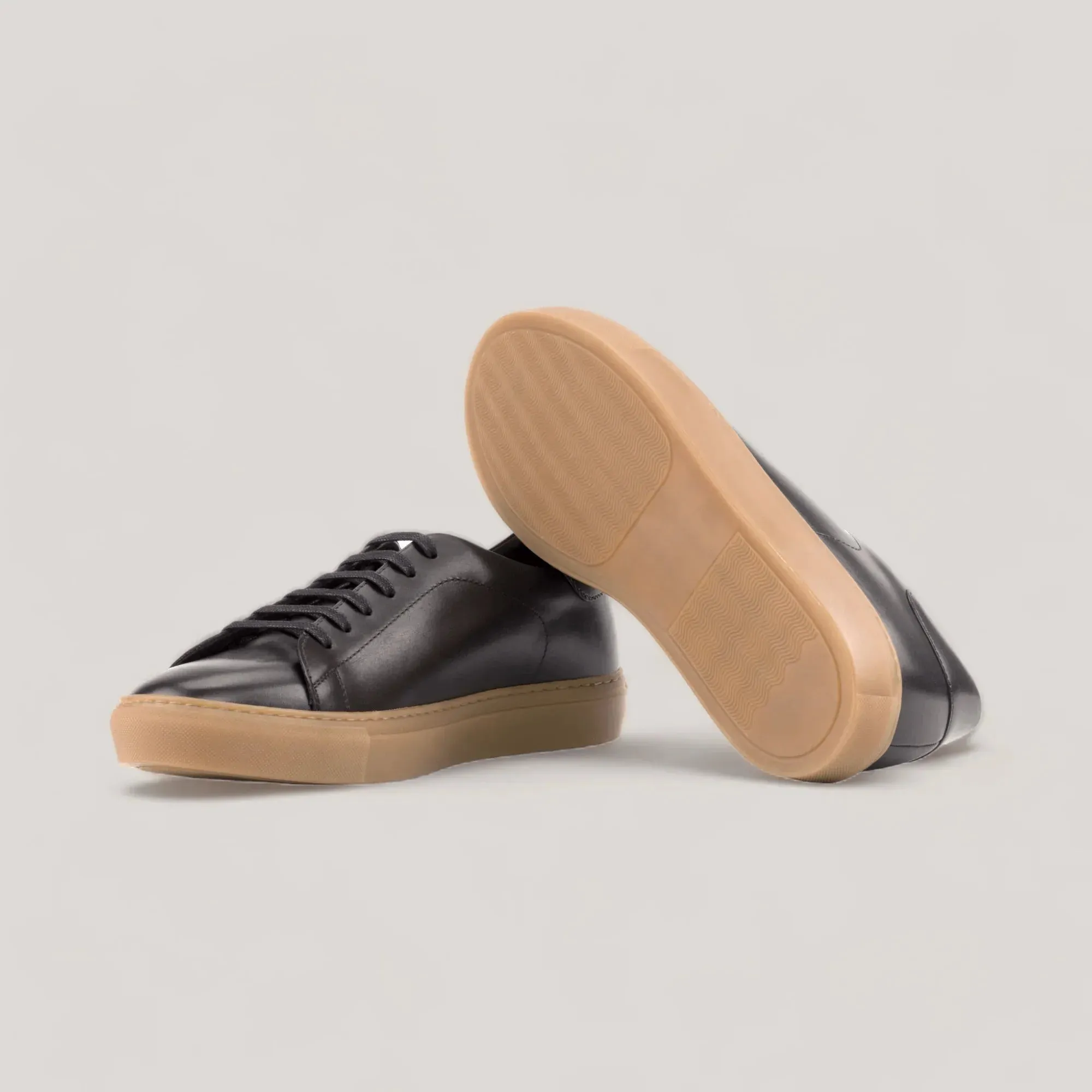 EON | Classic Vegan Sneakers - Black & Caramel Sole | Men's sold by ALLTRUEIST KNITWEAR product image thumbnail 3
